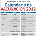 Actualización Calendario Vacunas en Chile, Febrero 2012